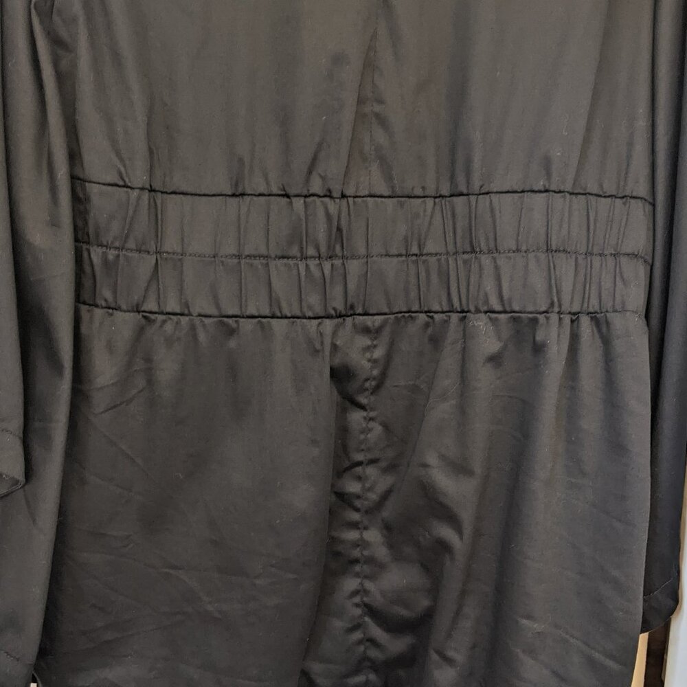 Ambition Womens XL Jacket Windbreaker Pockets Lined Jacket Batwing Sleeves - Picture 6 of 11